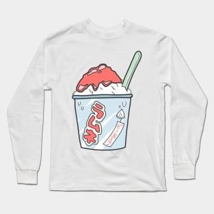 Ramune Shaved Ice cream Long Sleeve T-Shirt